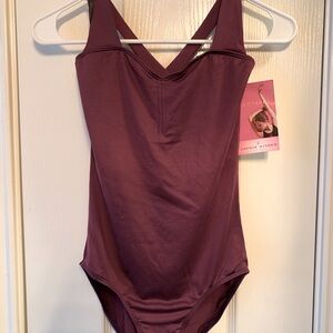 Gaynor Minden Burgundy Leotard